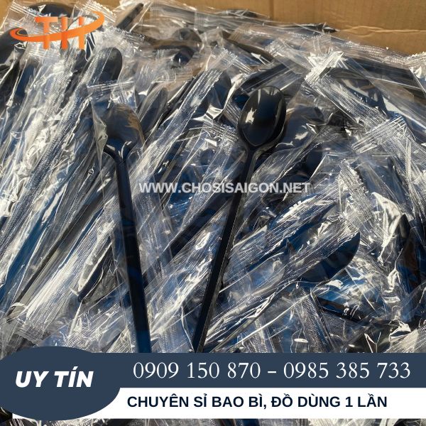 Thìa nhựa bọc màng dùng 1 lần giá rẻ