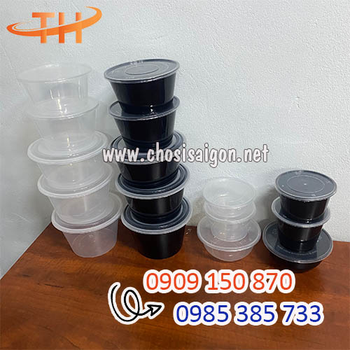 Thố nhựa trắng, đen đa dạng dung tích giá sỉ siêu re