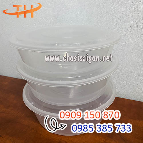Thố nhựa tròn dùng 1 lần sỉ rẻ