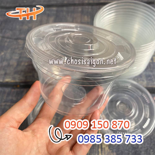 Thố nhựa 400ml dùng 1 lần báo giá rẻ