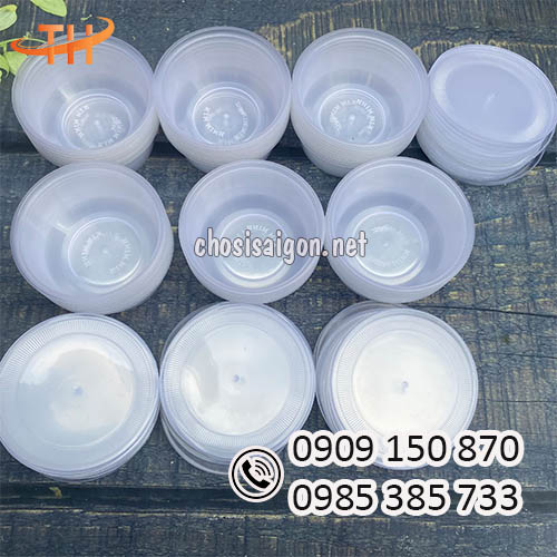 Hộp nhựa, tô nhựa, thố nhựa có nắp 250ml sỉ tốt nhất