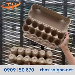 HỘP GIẤY ĐỰNG TRỨNG CÓ NẮP ĐẬY 12 QUẢ