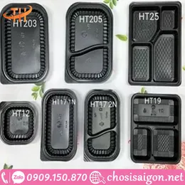 HỘP NHỰA ĐẾ ĐEN NẮP TRONG ĐỰNG CƠM