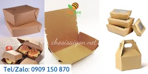 Chuyên sỉ hộp giấy kraft đựng thực phẩm giá rẻ tại Tp.HCM