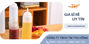 Mua bình nhựa đựng nước sốt, tương, siro giá rẻ cho đại lý, cửa hàng