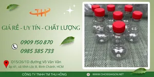 Chai hồ lô nhựa nắp đỏ - giao sỉ toàn quốc – giá tận xưởng