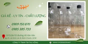 Chai nhựa tròn 1 lít – giá tận xưởng rẻ tại TP.HCM