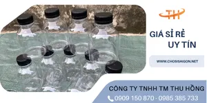 Bán giá rẻ nhất chai nhựa tròn lùn 330ml miệng rộng tại TP.HCM