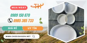 Dĩa nhựa trắng đủ size dùng 1 lần giá rẻ giao hàng tận nơi