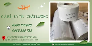 Giấy decal nhiệt 1 tem 40 x 30 x 30m giá sỉ rẻ