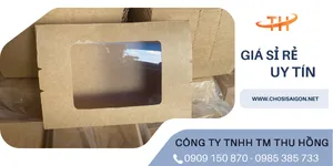 Nguồn sỉ hộp giấy cửa sổ đựng thức ăn giá rẻ nhất TP.HCM