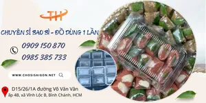 Kho hộp nhựa kiếng trong suốt đựng nem chua giá rẻ tại Bình Chánh, HCM