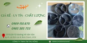 Kho sỉ hộp nhựa tròn đế đen 3 ngăn – giá rẻ tận xưởng