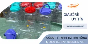 Hũ nhựa 3kg3, 4kg, 5kg, 7kg, 10kg giá rẻ cho cơ sở chế biến thực phẩm