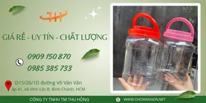 Hũ nhựa pet đựng thực phẩm giá sỉ – đạt chuẩn an toàn