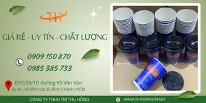 Ly giấy giá sỉ – in logo theo yêu cầu – giao nhanh