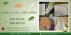 Bán ống hút giấy an toàn, không độc hại giá sỉ rẻ