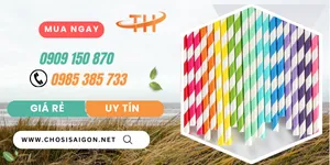 Bán ống hút giấy chính hãng giá rẻ tại Bình Chánh, HCM