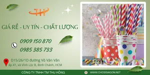 Ống hút giấy giá sỉ phi 6, phi 8, phi 12 rẻ tốt nhất TP.HCM