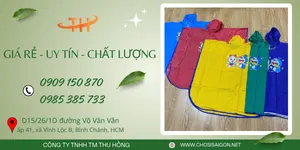 Chuyên sỉ áo mưa trẻ em giá siêu ưu đãi tại Bình Chánh, HCM