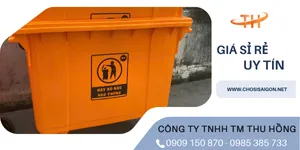 Bán sỉ, lẻ thùng rác 660 lít uy tín tại TP.HCM