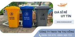Sỉ lẻ thùng rác 360 lít có đủ màu giá rẻ nhất TP.HCM