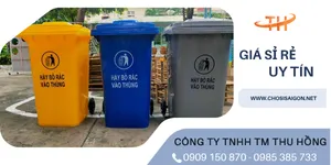 Sỉ, lẻ thùng rác 360 lít có bánh xe giá rẻ tại TP.HCM