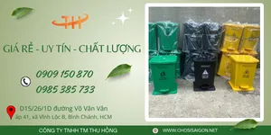 Kho sỉ thùng rác đạp chân có in phân loại giá rẻ nhất HCM