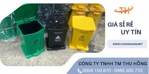 Giá sỉ rẻ thùng rác đạp chân có nắp – tiện lợi – an toàn