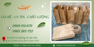 Túi giấy kraft có quai – đẹp – bền – giá sỉ