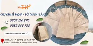 Cửa hàng bán túi giấy kraft có quai giá rẻ tại Bình Chánh, HCM