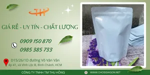 Sỉ thùng 25kg túi zip 2 mặt trắng sữa giá rẻ nhất TP.HCM