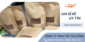 Túi zipper giấy kraft – đựng cà phê, trà, bánh kẹo – sỉ rẻ tại xưởng