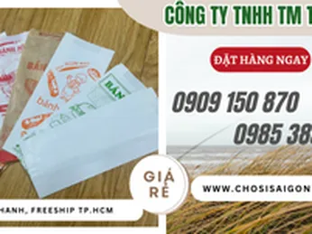 Giá mua sỉ tốt nhất túi giấy đựng bánh mì tại HCM, Bình Dương, Long An, Đồng Nai