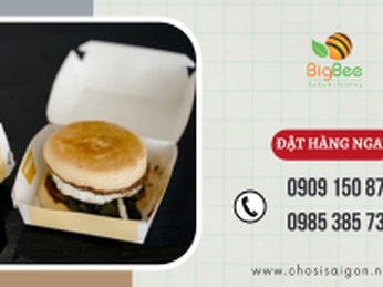 Cung cấp hộp giấy đựng hamburger giá rẻ nhất HCM