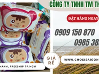 Khăn ướt bán theo thùng giá sỉ, miễn phí ship TP.HCM