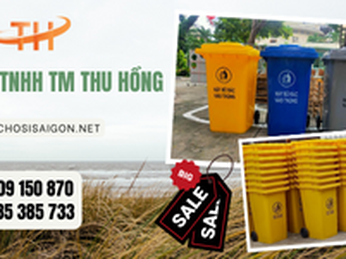 Thùng rác 240 lít chất lượng tốt giá bán ưu đãi tại kho TP.HCM