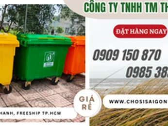 Thùng rác 660l 4 bánh xe giá sỉ rẻ tại Sài Gòn