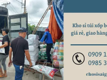 Khách tỉnh ở Trà Vinh ghé xưởng công ty Thu Hồng lấy 350 ký túi xốp bóng mỡ hàng chợ