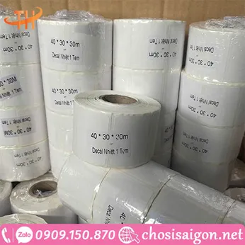 GIẤY DECAL NHIỆT 1 TEM