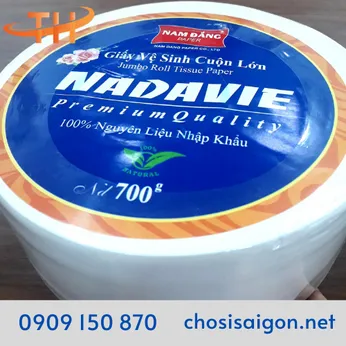 GIẤY VỆ SINH NADAVIE CUỘN LỚN 700G