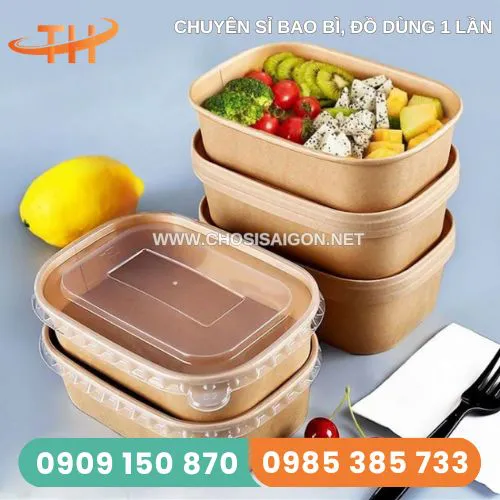 HỘP GIẤY BENTO ĐỰNG THỨC ĂN