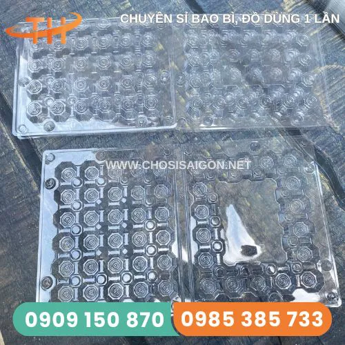 VỈ NHỰA ĐỰNG TRỨNG CÚT 30 QUẢ