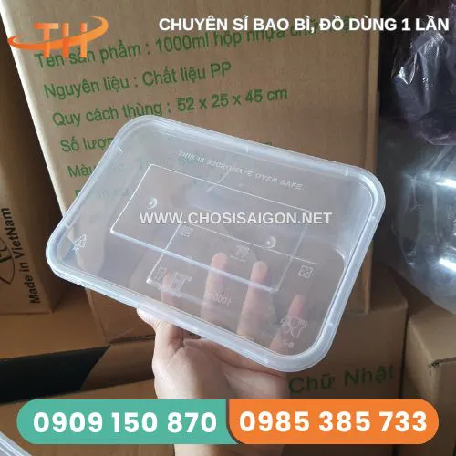 HỘP NHỰA CHỮ NHẬT ĐỰNG THỰC PHẨM