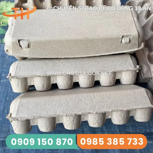 HỘP GIẤY ĐỰNG TRỨNG CÓ NẮP ĐẬY 12 QUẢ