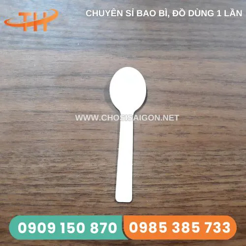 MUỖNG GỖ ĂN KEM 9.5CM