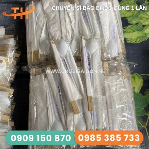 COMBO MUỖNG - ĐŨA - TĂM - KHĂN GIẤY