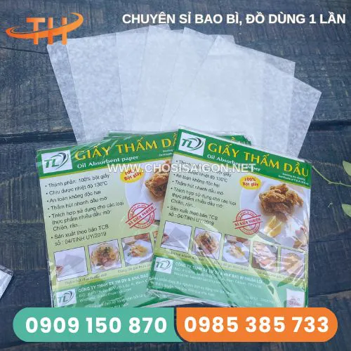 GIẤY THẤM DẦU THỰC PHẨM