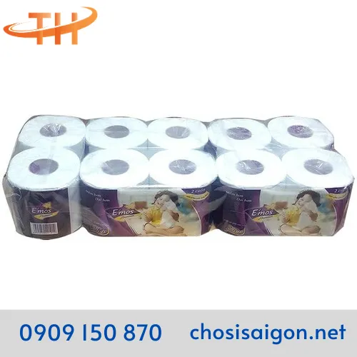 GIẤY VỆ SINH 2 LỚP E’MOS PREMIUM TÍM