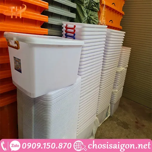 THÙNG NHỰA VUÔNG CÓ NẮP